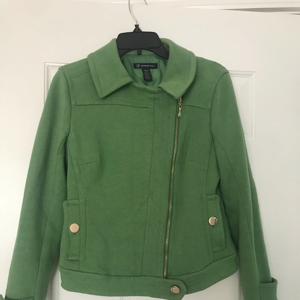 Green INC. zipper jacket for the cold weather to keep warm.